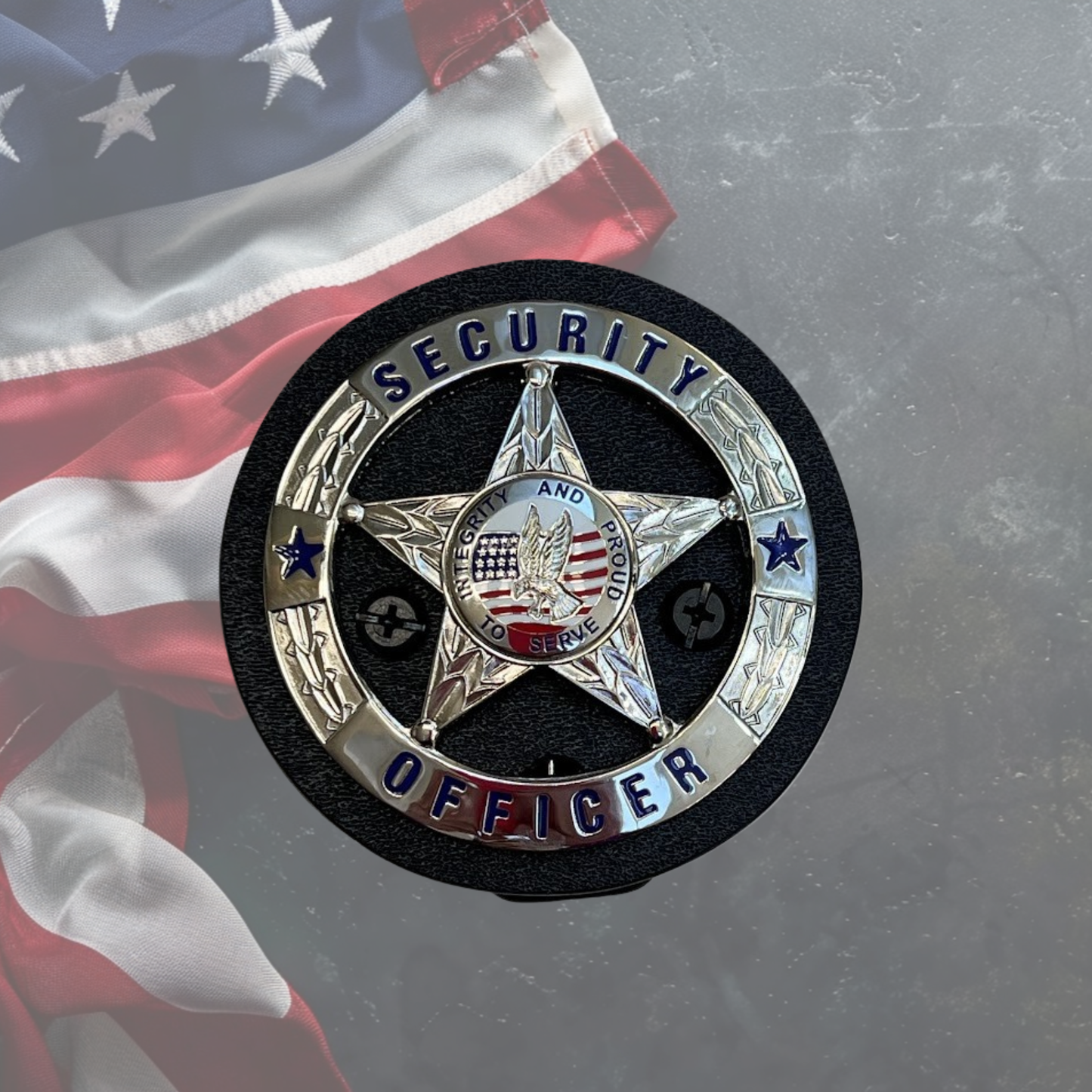 Security Officer Badge and Holster